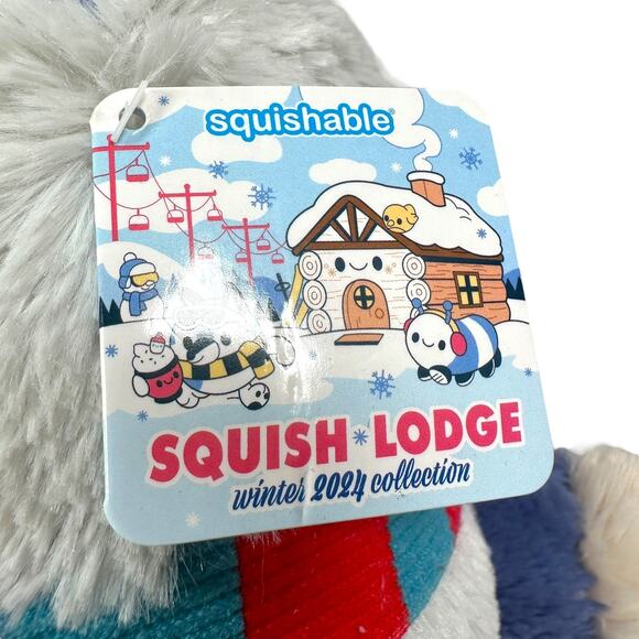 Squishable Squish Lodge Mini Wolf 7” Plush Winter 2024 Collection Collectable - Picture 7 of 10